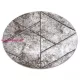 TOP! Kab. Modern COZY szőnyeg 8872 Kör Wall, Geometriai, háromszögek - barna kör 160 cm