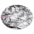TOP! Kab. Modern COZY szőnyeg 8871 Kör, Marble, Márvány  - Structural két szintű gyapjú szürke kerék 100 cm