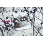 TOP! Kab. Modern COZY szőnyeg 8871 Kör, Marble, Márvány  - Structural két szintű gyapjú szürke kerék 100 cm