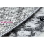 TOP! Kab. Modern COZY szőnyeg 8871 Kör, Marble, Márvány  - Structural két szintű gyapjú szürke kerék 100 cm