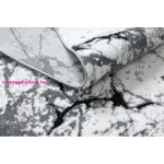 TOP! Kab. Modern COZY szőnyeg 8871 Kör, Marble, Márvány  - Structural két szintű gyapjú szürke kerék 100 cm